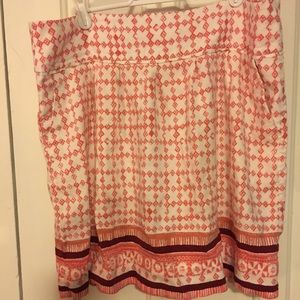 LOFT Linen Skirt With Pockets